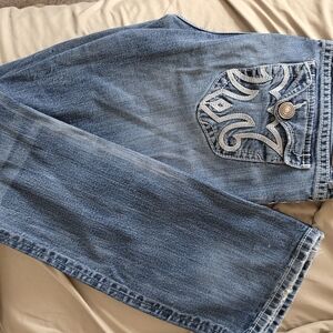 MEK Women's Boot Cut Jeans - Light Blue